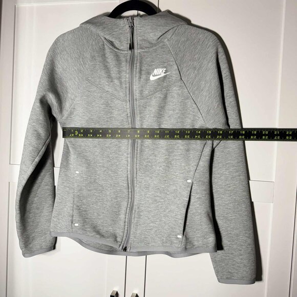 Nike Sweater Women Zipper Gray pockets Hoodie XS - Picture 6 of 9